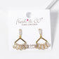 18k Gold Dipped Baguette CZ Drop Post Earrings