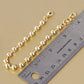 18k Gold Dipped Ball Chain Bracelet