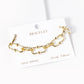 18k Gold Dipped Brass Link Chain Bracelet