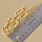 18k Gold Dipped Brass Link Chain Bracelet
