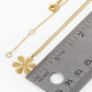 18k Gold Dipped Brass Snowflake Pendant Necklace