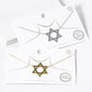 18k Gold Dipped Brass Star Of David Pendant Necklace