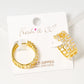 18k Gold Dipped CZ Pave 20mm Hoop Earrings