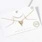 18k Gold Dipped CZ Pave Heart Pendant Necklace