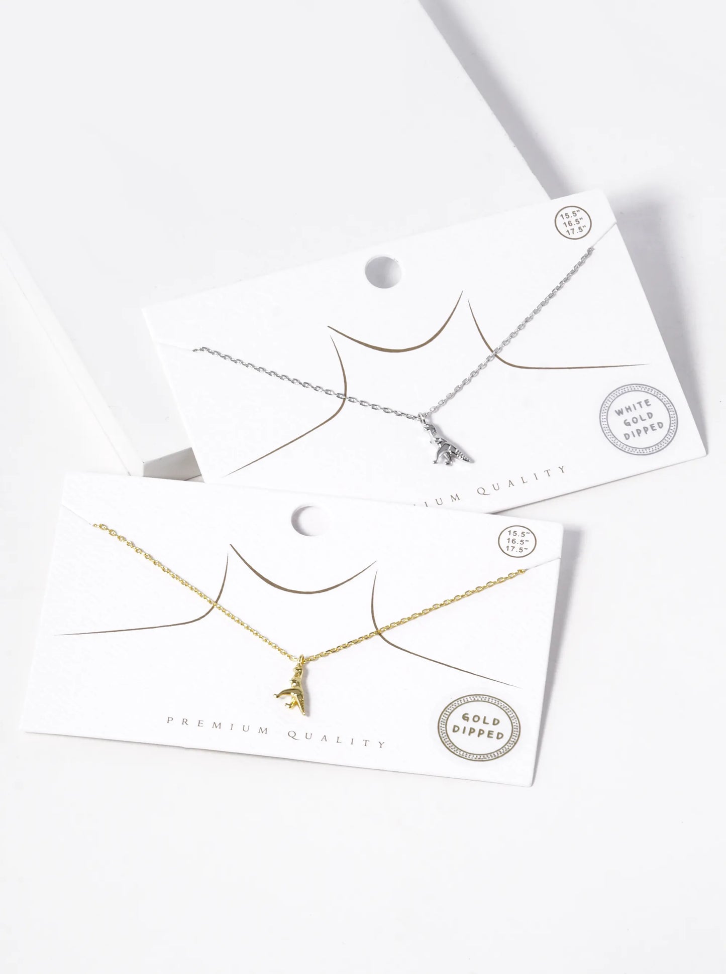 18k Gold Dipped Dainty Dinosaur Pendant Necklace