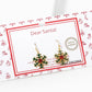 18k Gold Dipped Enamel Filled Snowflake Dangle Earrings