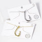 18k Gold Dipped Fishing Hook Pendant Necklace