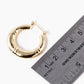 18k Gold Dipped Hollow 30mm Bold Latch Back Hoop Earrings