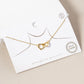 18k Gold Dipped Interlocking Heart Pendant Necklace