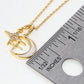 18k Gold Dipped MOP Crescent Moon Pendant Necklace