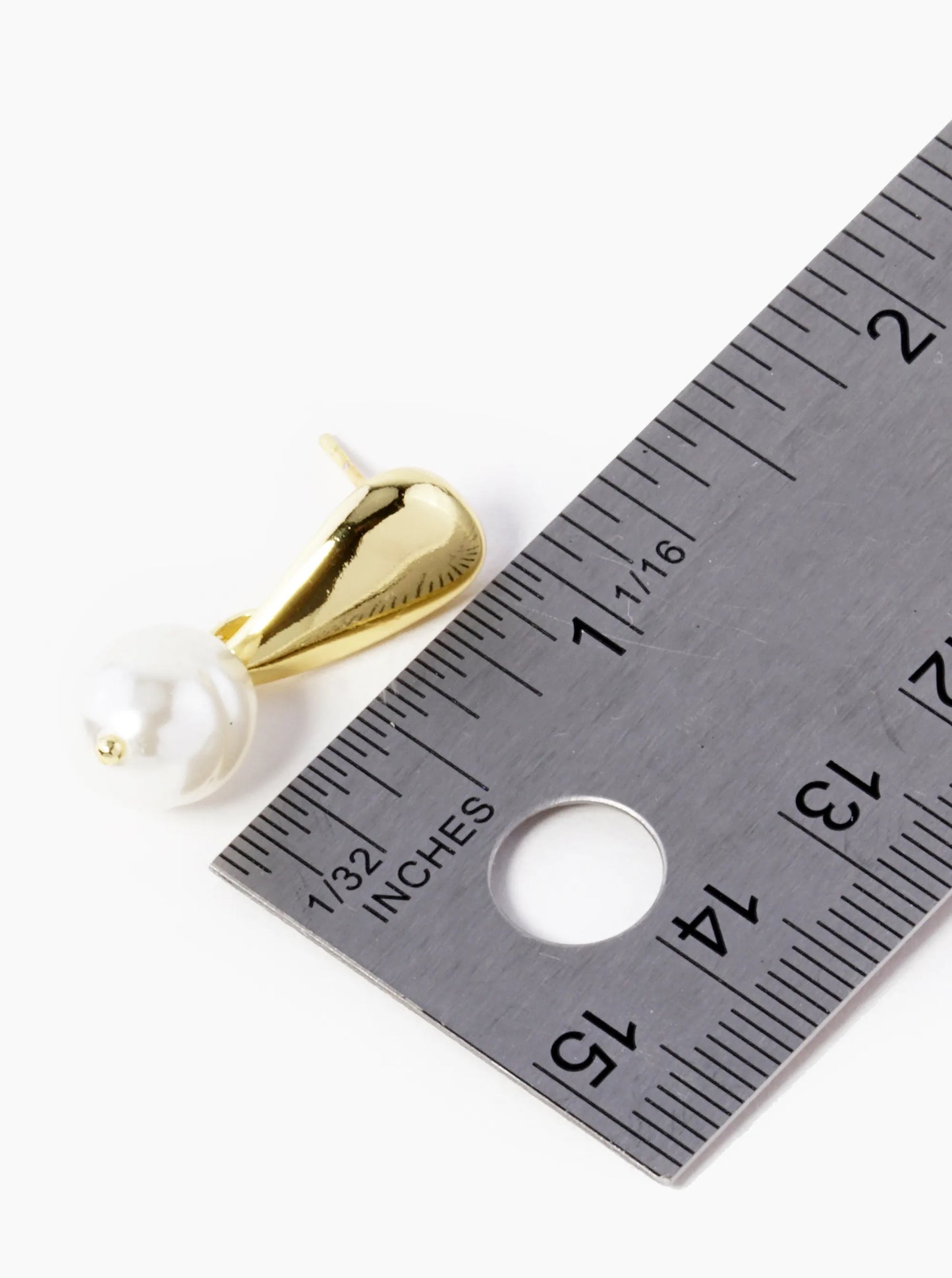 18k Gold Dipped Pearl Drop Dangle Earrings