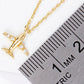 18k Gold Dipped CZ Airplane Pendant Delicate Necklace