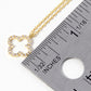 18k Gold Dipped CZ Pave 10mm Quatrefoil Pendant Necklace