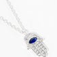 18k Gold Dipped CZ Pave Hamsa Pendant Delicate Necklace