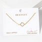 18k Gold Dipped CZ Pave Quatrefoil Bracelet