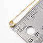 18k Gold Dipped CZ Stone Horseshoe Pendant Dainty Necklace