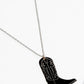 18k Gold Dipped Cowgirl Boot Pendant Pendant Necklace