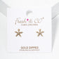 18k Gold Dipped Dainty CZ Pave Flower Post Stud Earrings