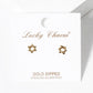 18k Gold Dipped Dainty Star Of David Post Stud Earrings