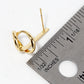 18k Gold Dipped Delicate Knot Post Earrings