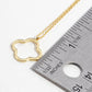 18k Gold Dipped Delicate Quatrefoil Pendant Necklace