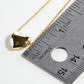 18k Gold Dipped Hollow Heart Pendant Necklace