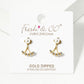 18k Gold Dipped Pearl CZ Pave Earring Jackets