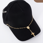 Cap & Pin Rosary Chain Accessory