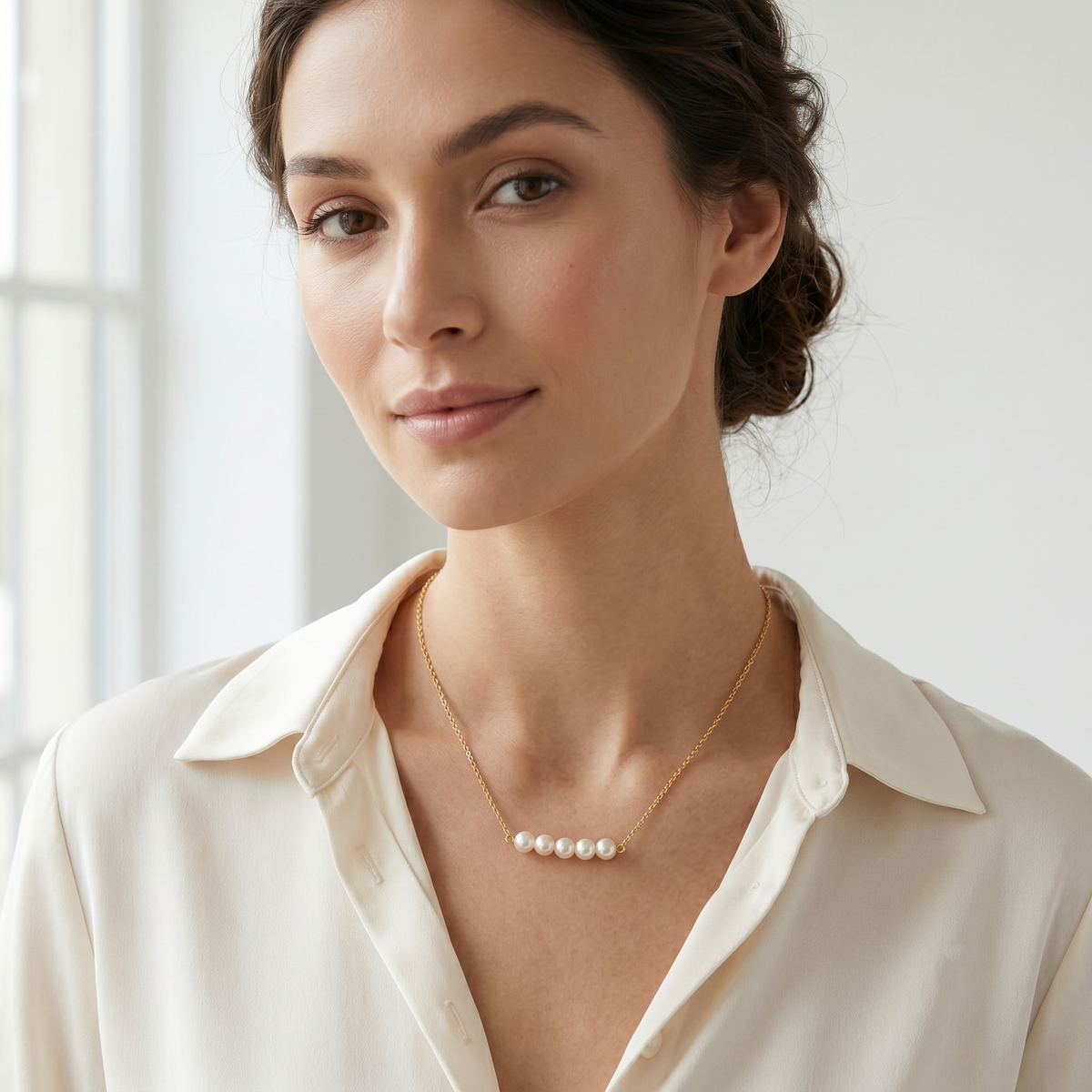 Bridesmaid Pearl Necklace