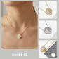 Mixed Media Clover Pendant Necklace