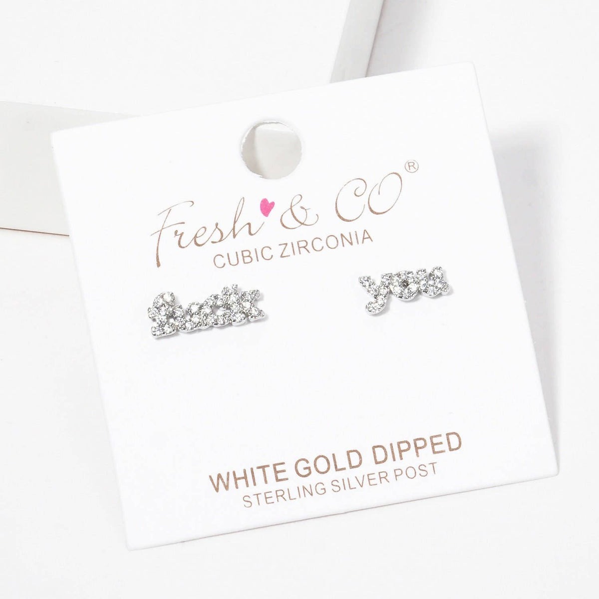 Gold Plated Fxxk You Stud Earrings