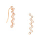 Cubic Zirconia Ear Crawler Earrings -