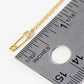 Dainty Cubic Zirconia Safety Pin Pendant Necklace