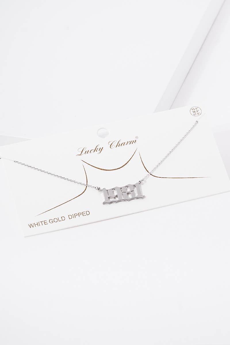 Gold Plated Birth Year Necklace