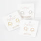 Gold Pearl Drop Huggie Earrings