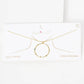 Gold Beaded Ring Necklace