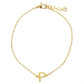 Gold Plated Initial Letter Bracelet