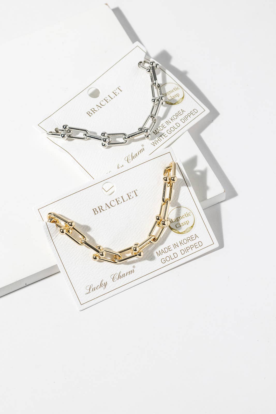 Effortless Magnetic Clasp U-Link Chain Bracelet