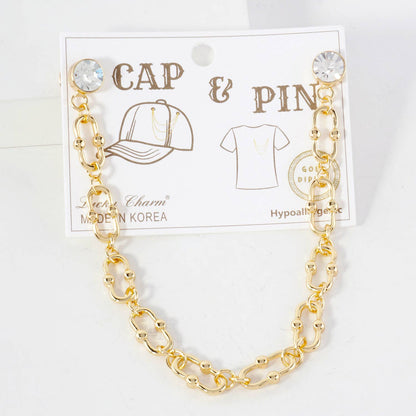 Chunky Link Cap & Apparel Pin Accessory