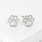 Dainty Paw Print Stud Earrings