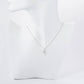 Gold Dipped Pearl & Cubic Zirconia Cross Charm Necklace