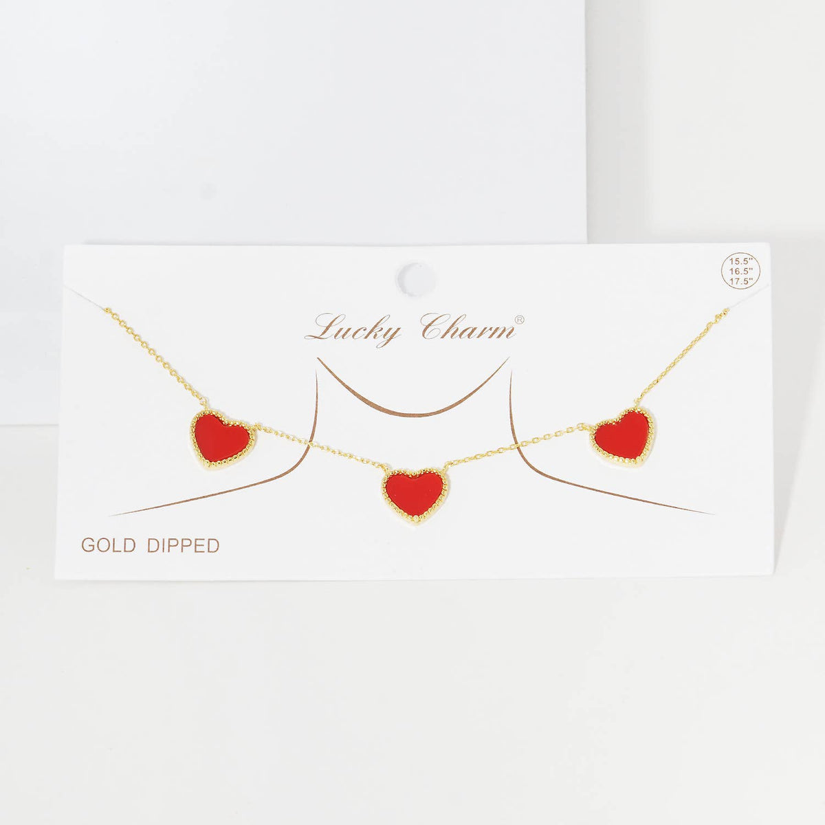 Gold Plated Mayslie Heart Necklace