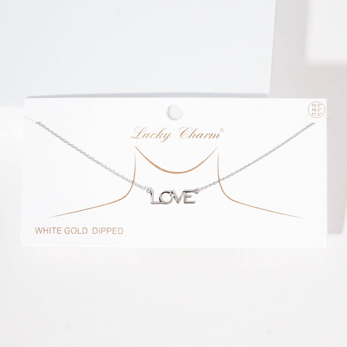 Gold Bold Love Necklace