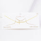 Gold Sideways Cross Necklace