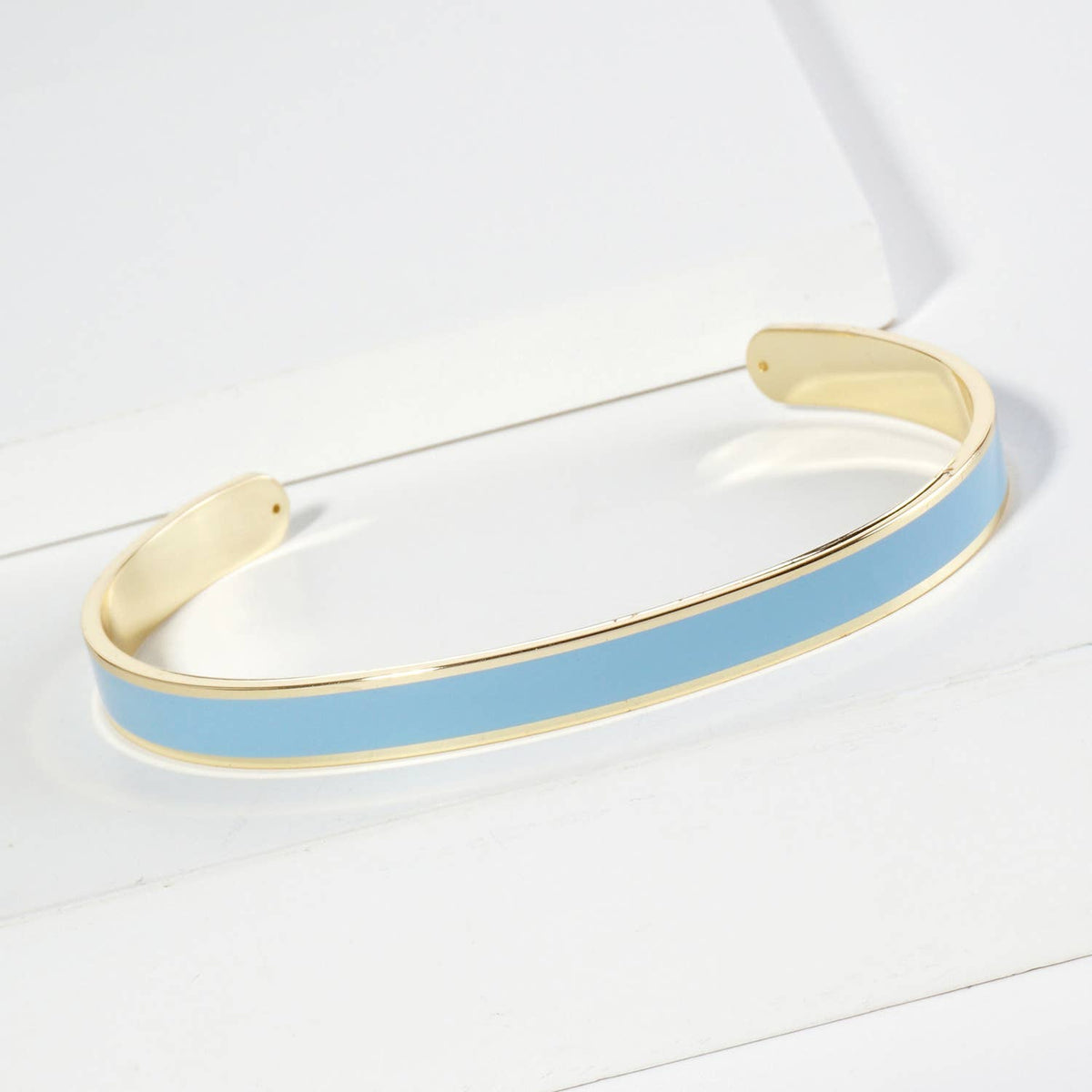 18K GOLD DIPPED ENAMEL COLOR GAME DAY CUFF BRACELET