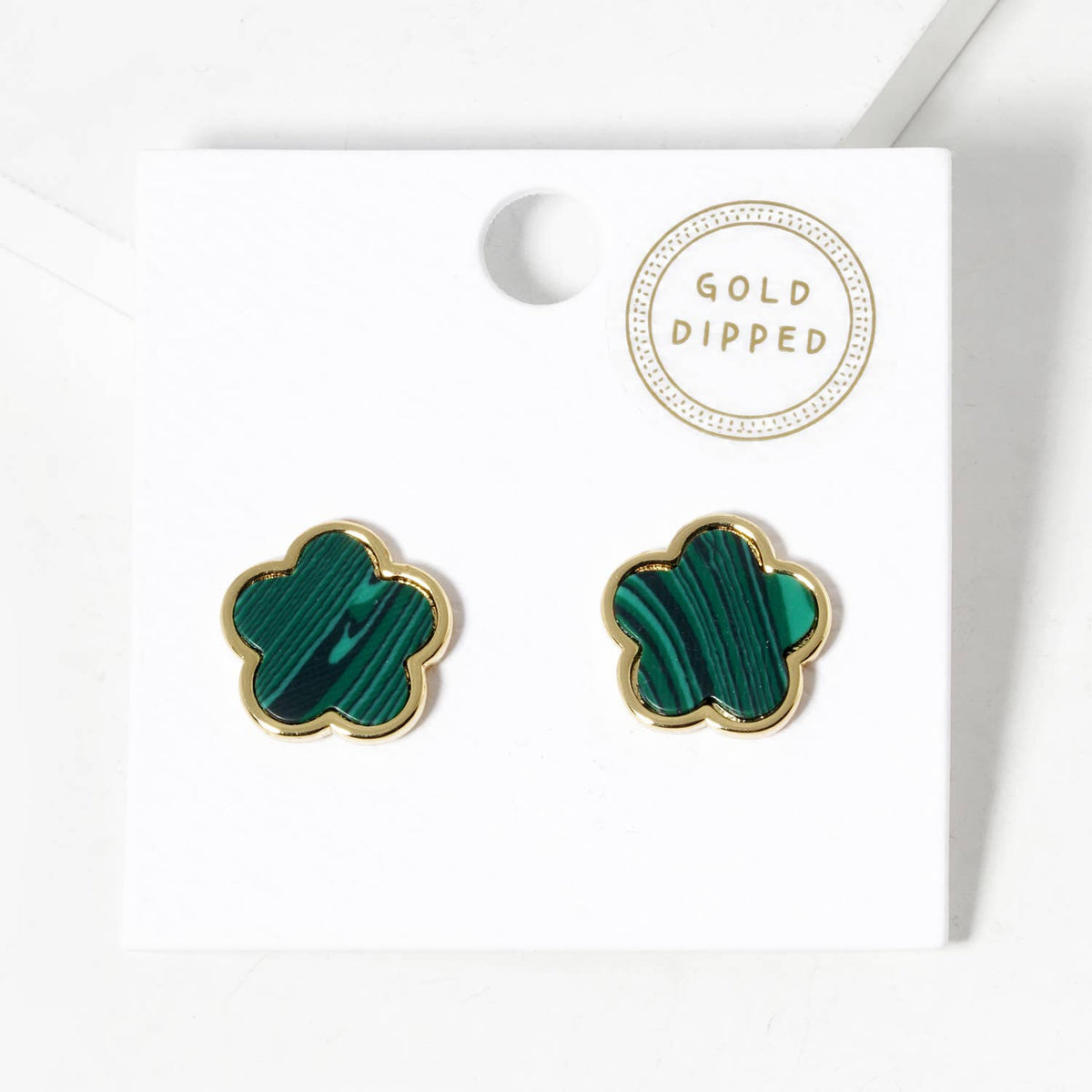 Minimalist Dainty Clover Flower Stud Earrings