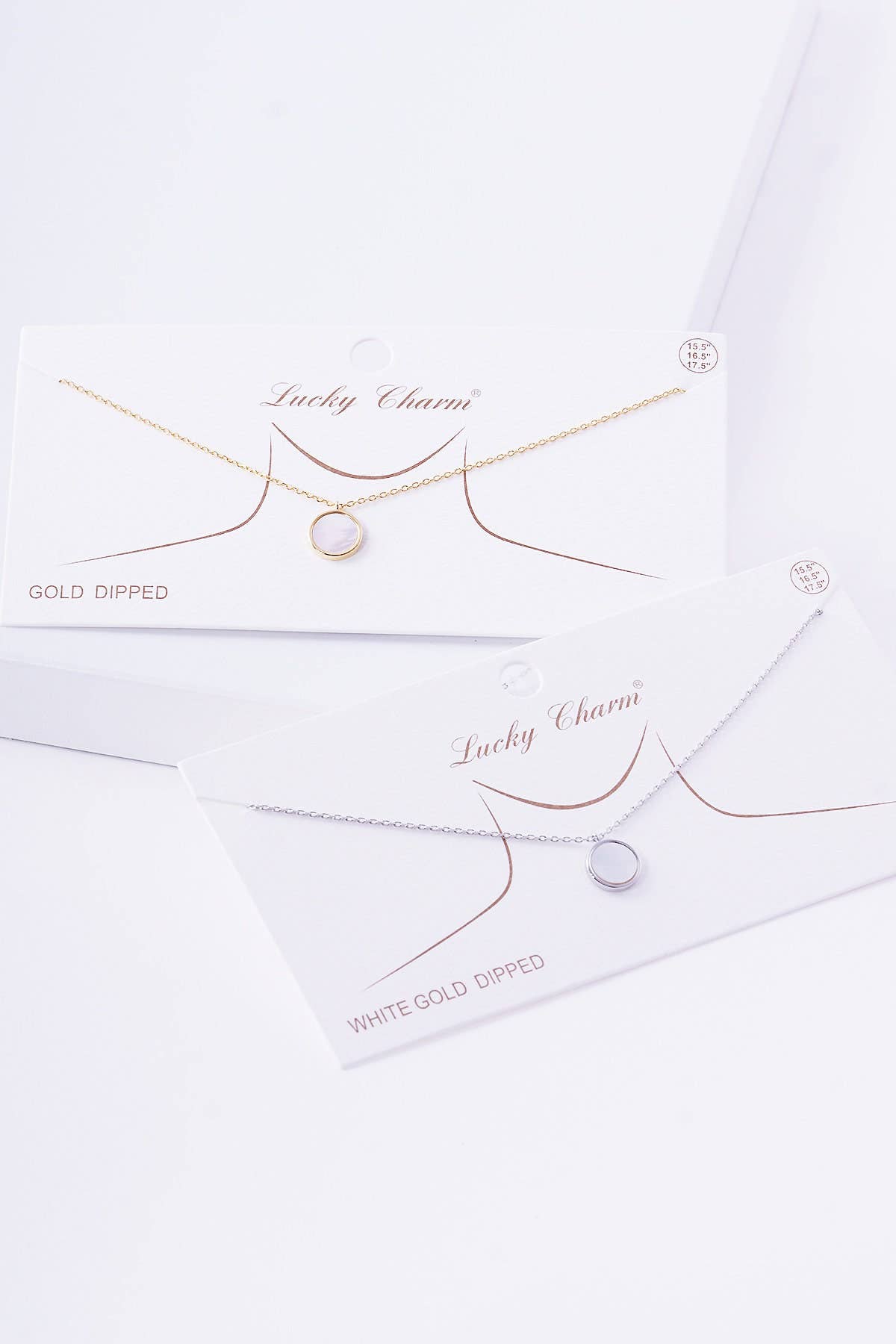 White Shelled Round Necklace