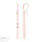 "HOPE" Engraved Vertical Bar Dangle Earrings