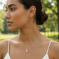 Minimalist Criss-Cross Teardrop Pendant Necklace