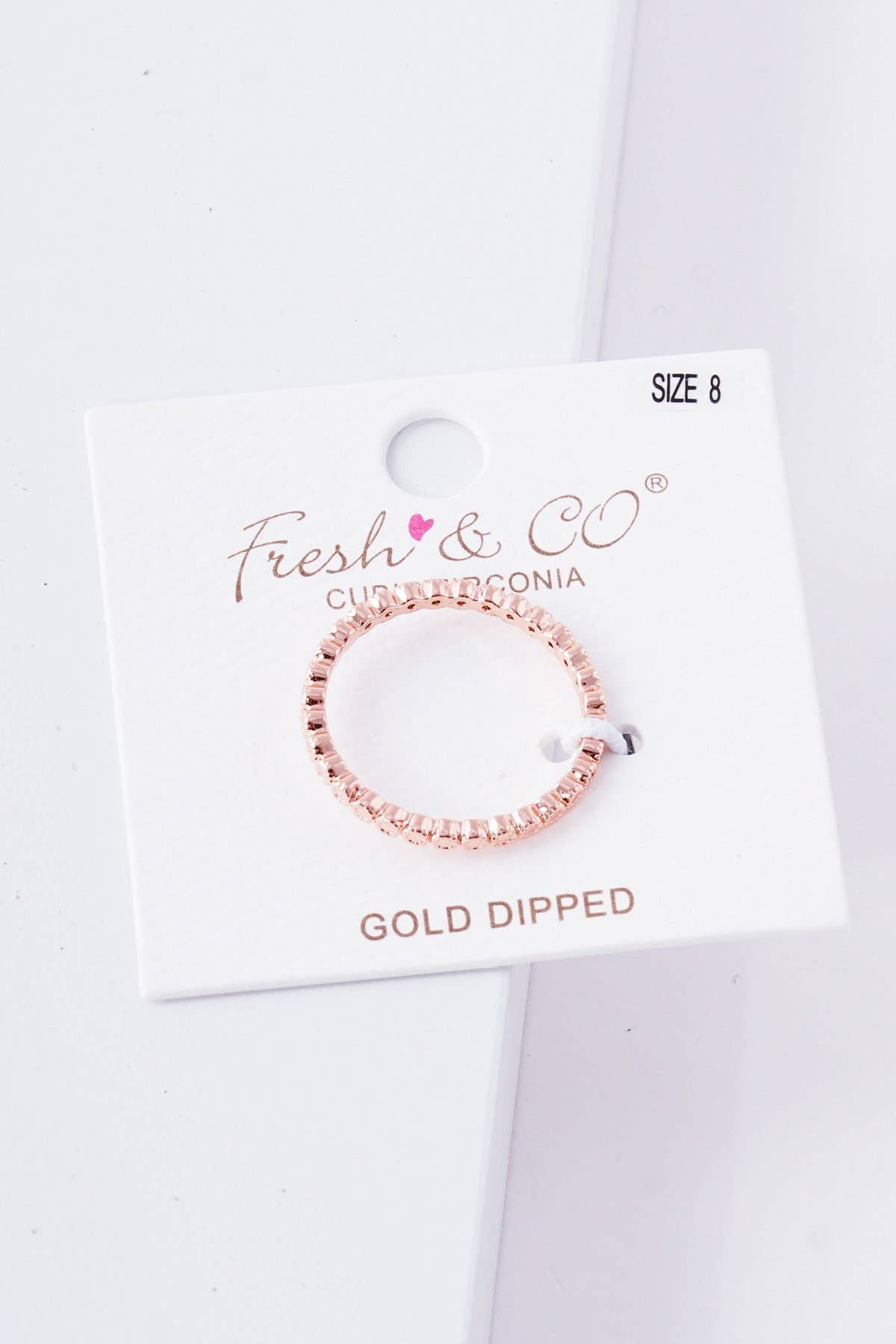 Gold Plated Eternity Band Ring